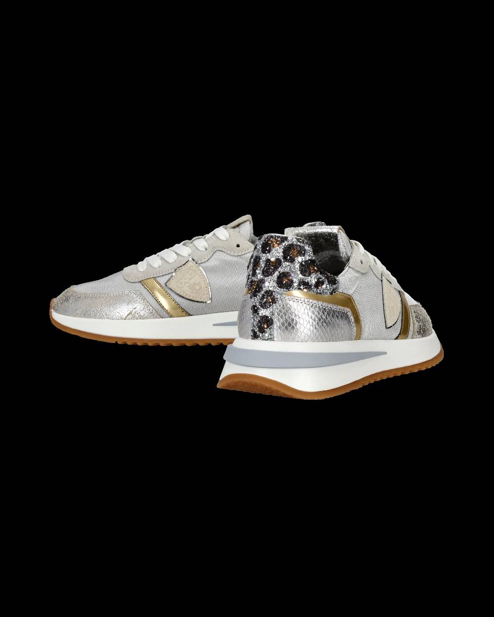 Philippe Model Sneaker basse Tropez 2.1 donna - bianco, argento e animalier Vendita Economica