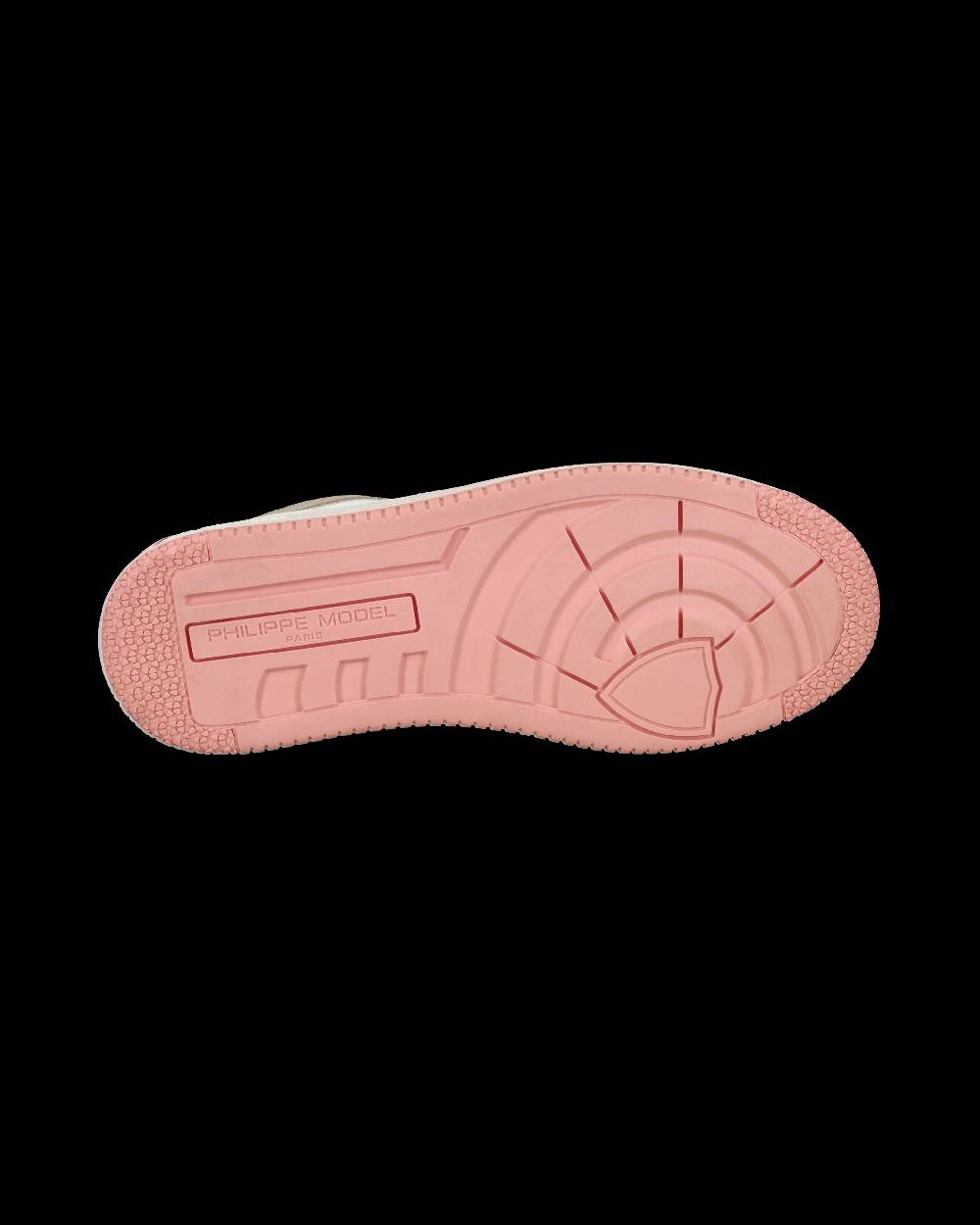 Philippe Model Sneakers Lyon da Donna Bianche e Rosa in Pelle Riciclata Moda