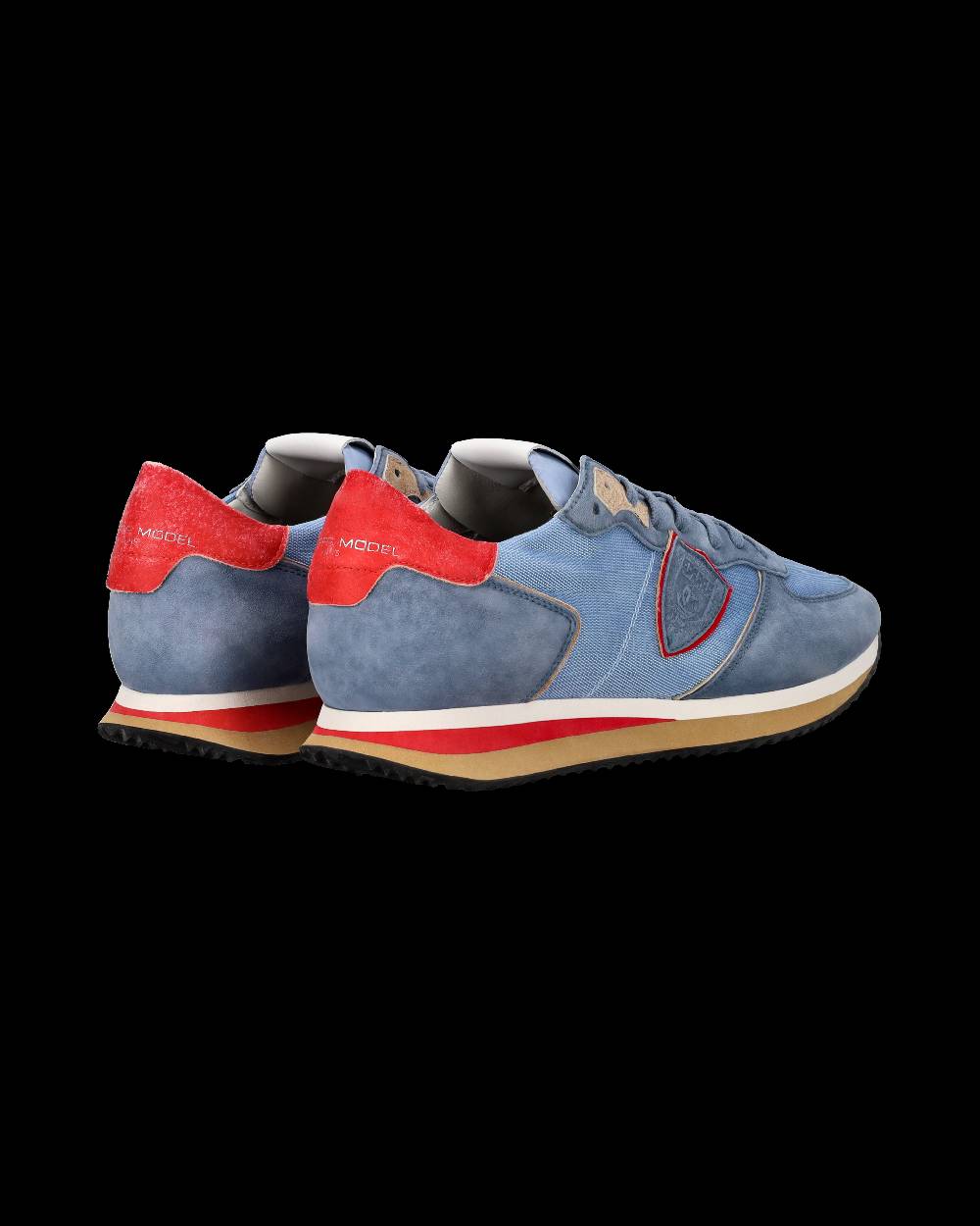 Philippe Model Sneaker casual Trpx da uomo in nylon e pelle Nabuk - Azzurro 2025