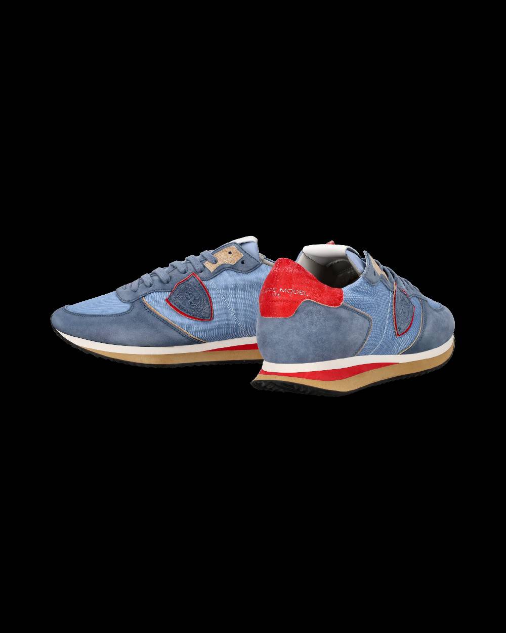 Philippe Model Sneaker casual Trpx da uomo in nylon e pelle Nabuk - Azzurro 2025