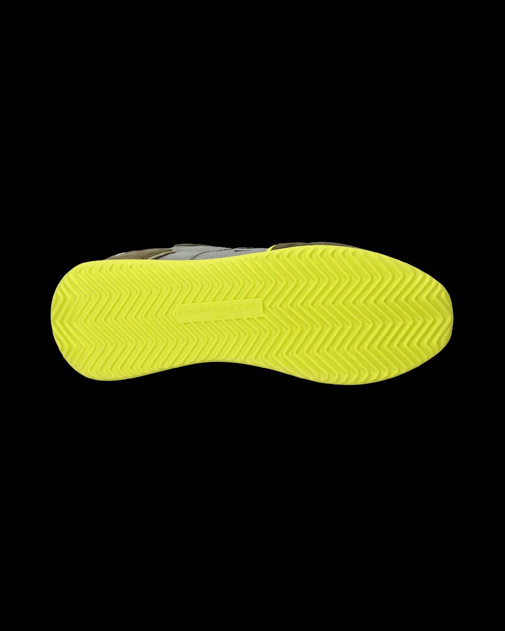 Philippe Model Sneakers Trpx da Uomo Verde militare e Gialle in Tessuto Tecnico Italy