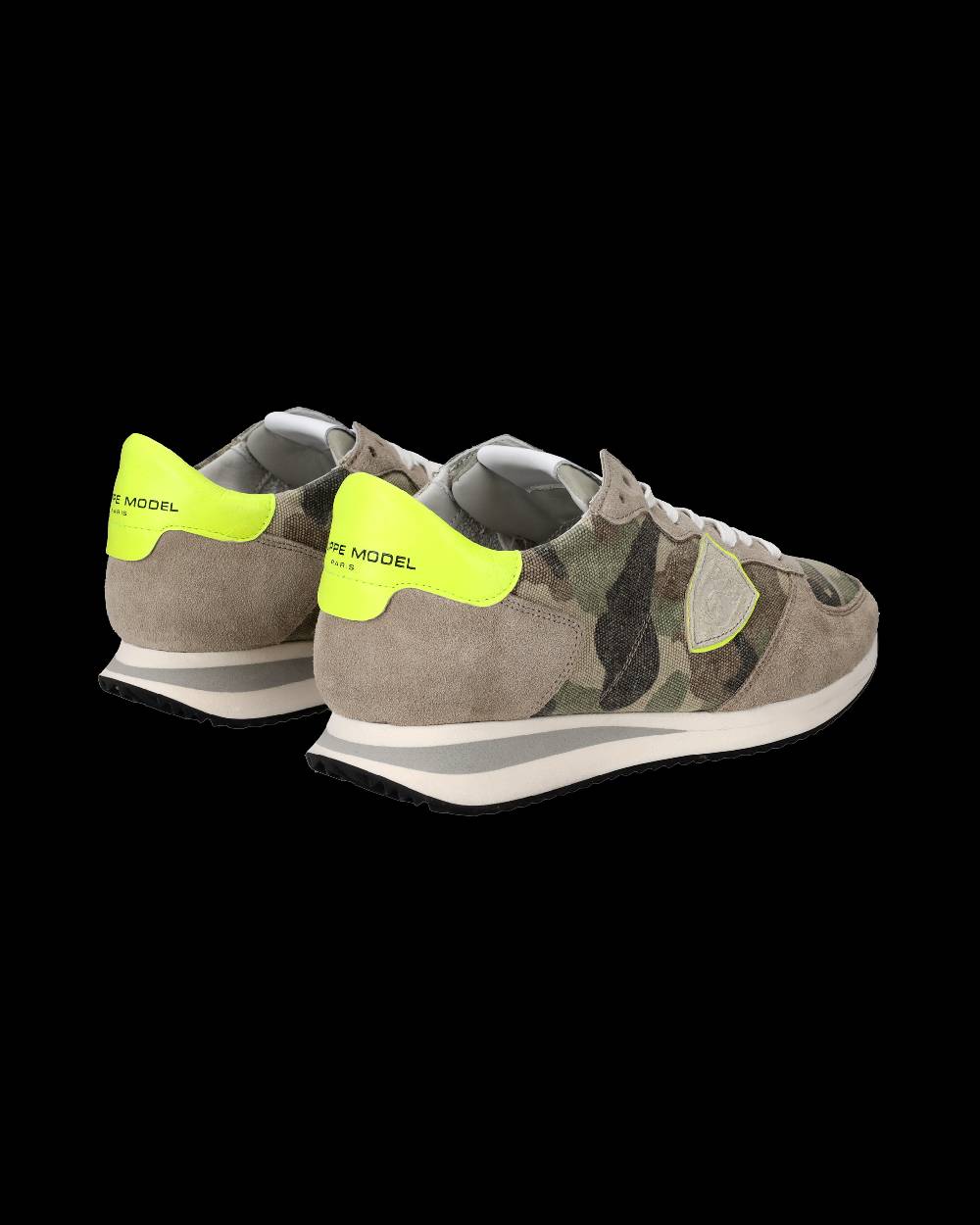 Philippe Model Sneakers Trpx da Uomo Verdi e Gialle in Tessuto Tecnico 2025