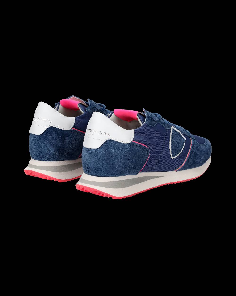 Philippe Model Sneakers Trpx da Donna Blu e Fucsia in Tessuto Tecnico Nuovo