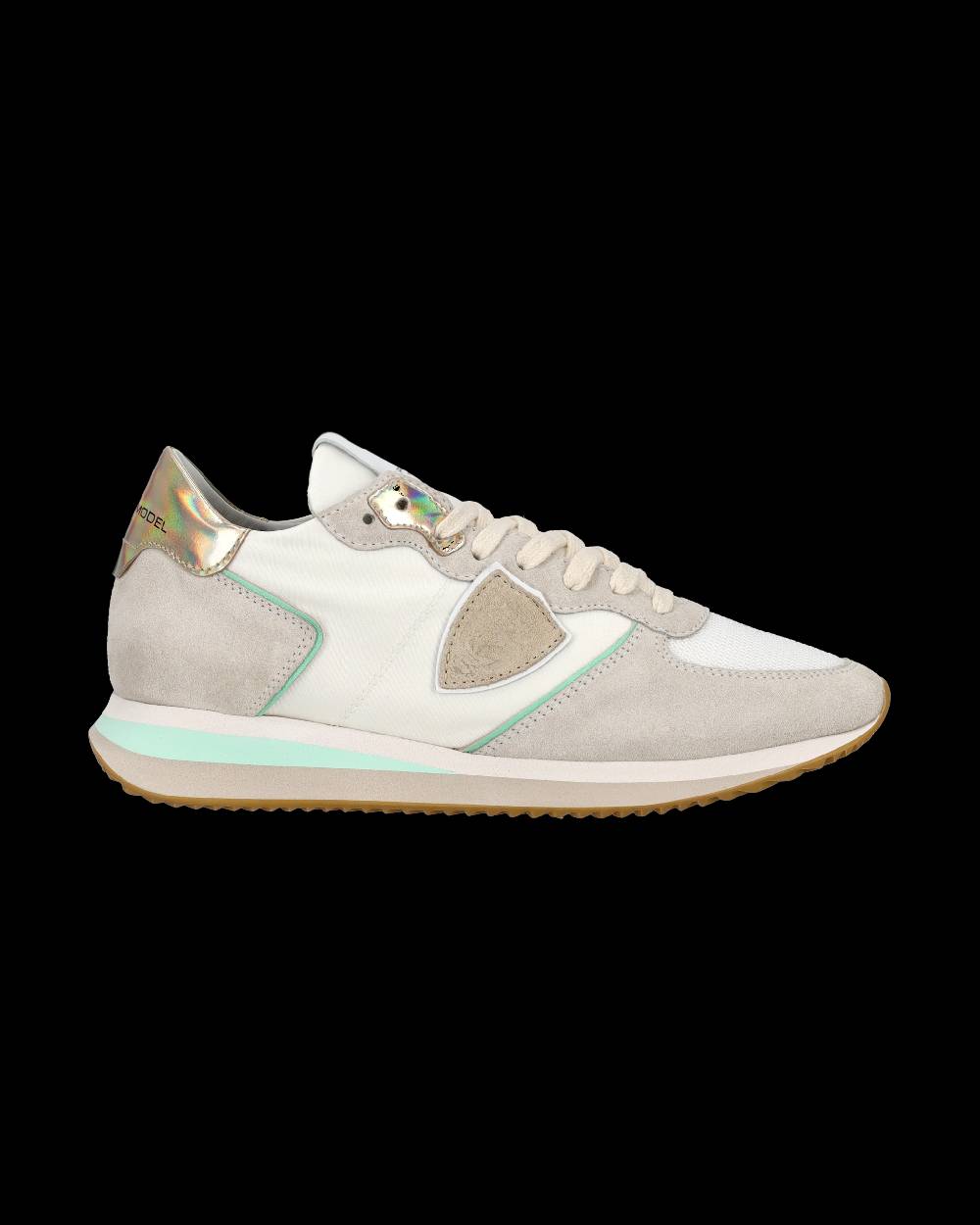 Philippe Model Sneaker bassa Trpx donna - bianco, acqua e oro Vendita