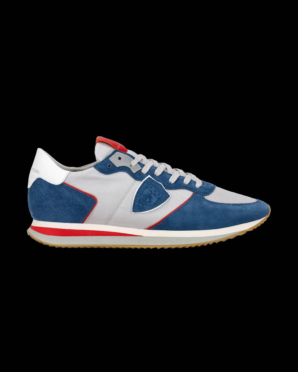Philippe Model Sneaker casual Trpx da uomo in nylon e pelle - Denim e grigio Negozi Online
