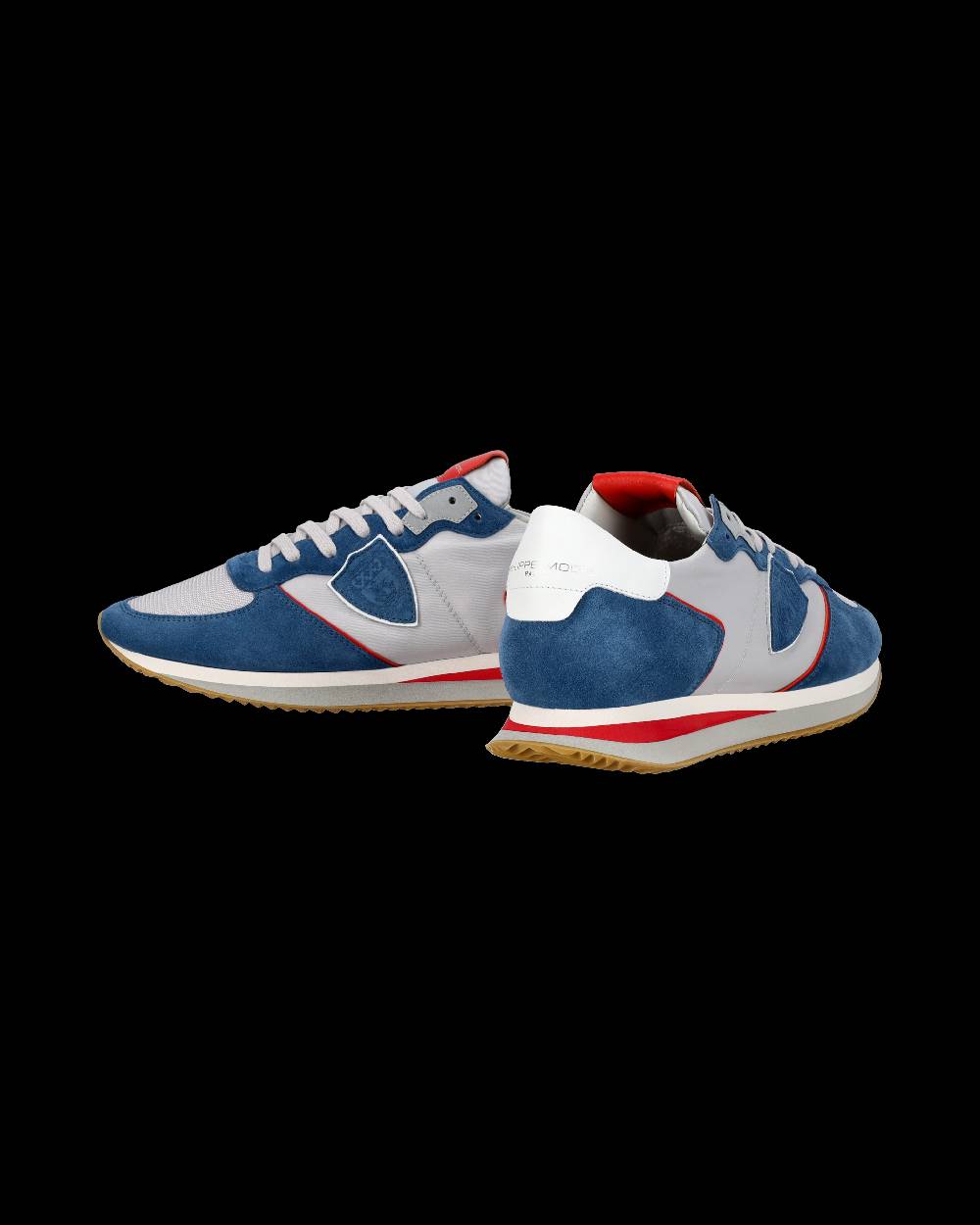 Philippe Model Sneaker casual Trpx da uomo in nylon e pelle - Denim e grigio Negozi Online