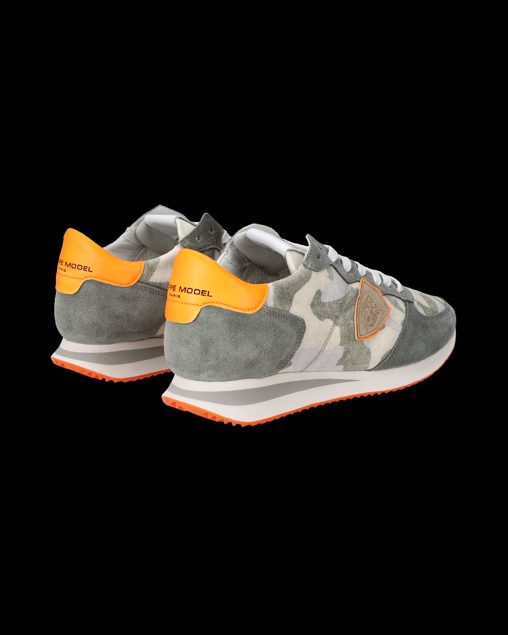 Philippe Model Sneakers Trpx da Uomo Verdi e Arancioni in Tessuto Tecnico Prezzo Ridotto