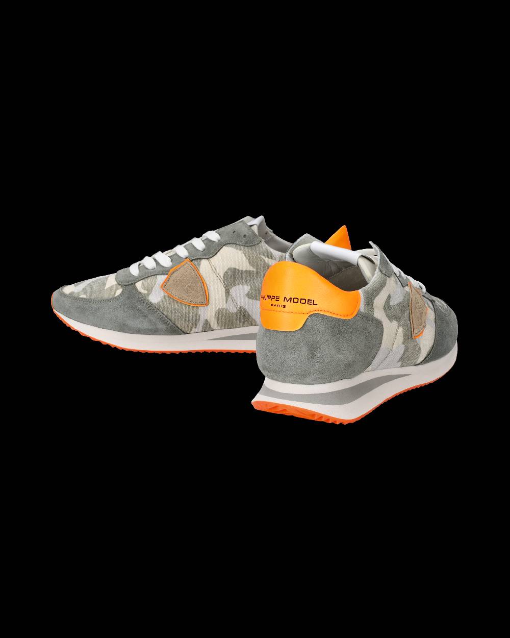 Philippe Model Sneakers Trpx da Uomo Verdi e Arancioni in Tessuto Tecnico Prezzo Ridotto