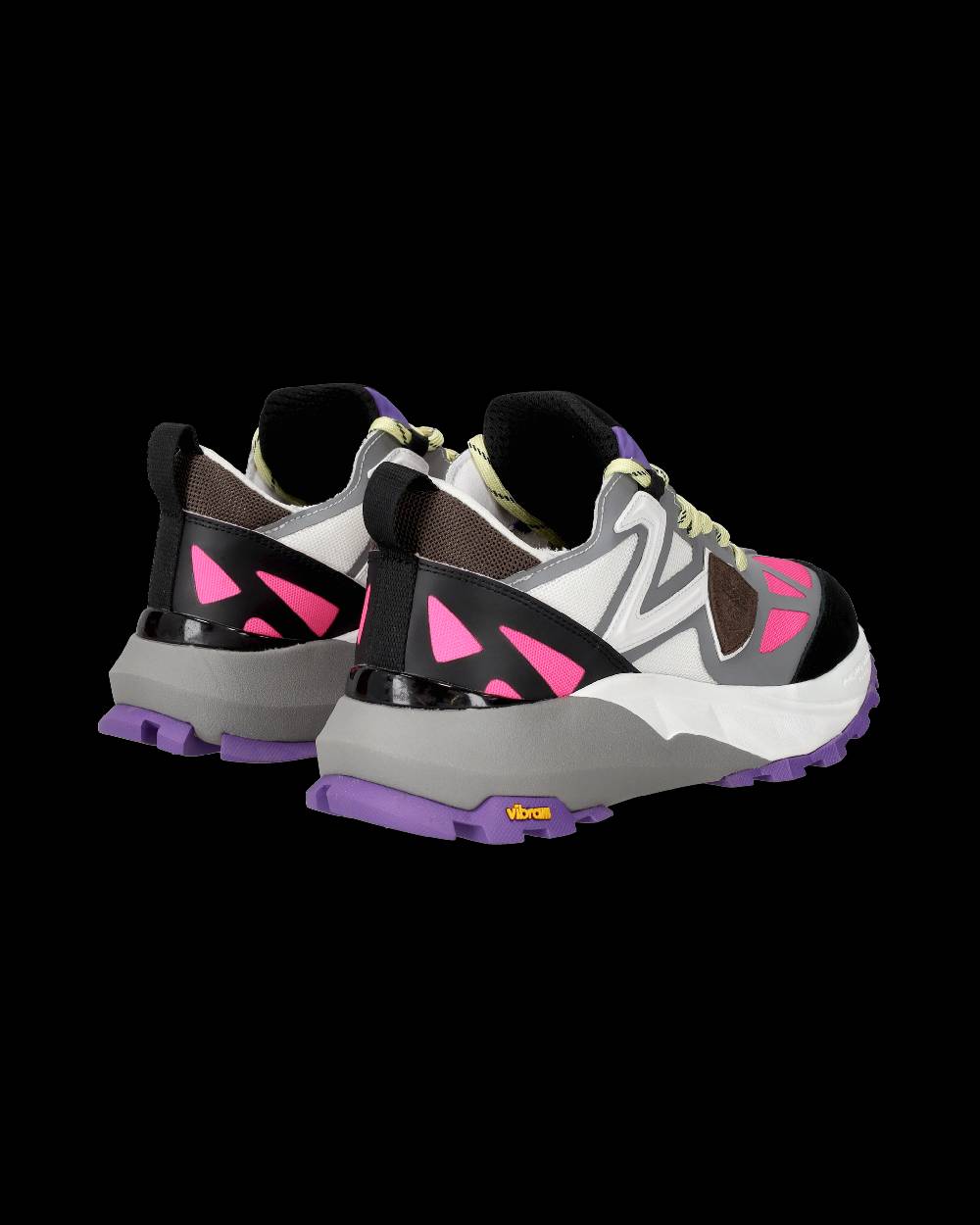 Philippe Model Sneakers Rocx da Donna Fucsia e Bianche in Tessuto Tecnico Sconto