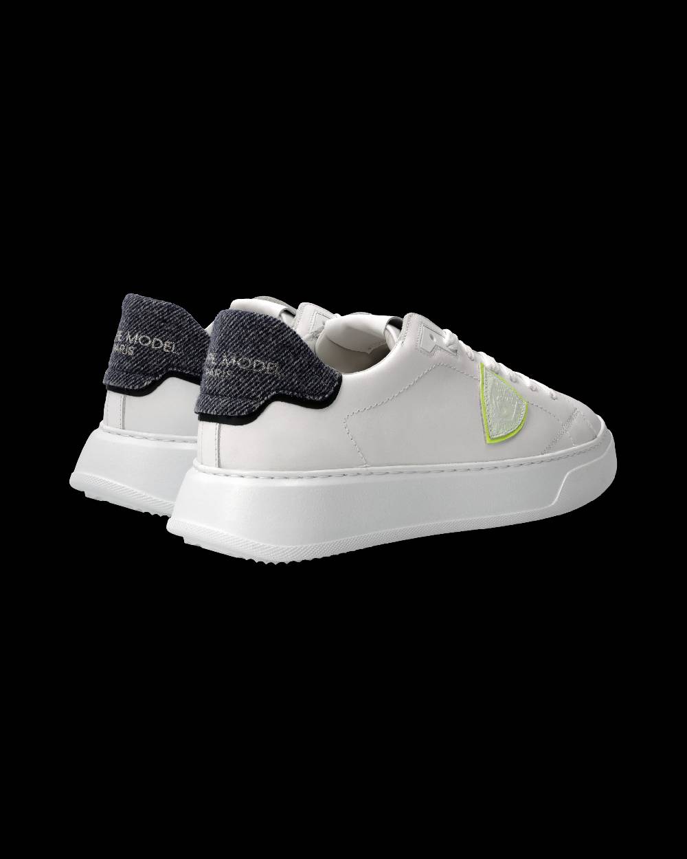 Philippe Model Sneaker Temple Uomo, Bianco e Blu In Vendita
