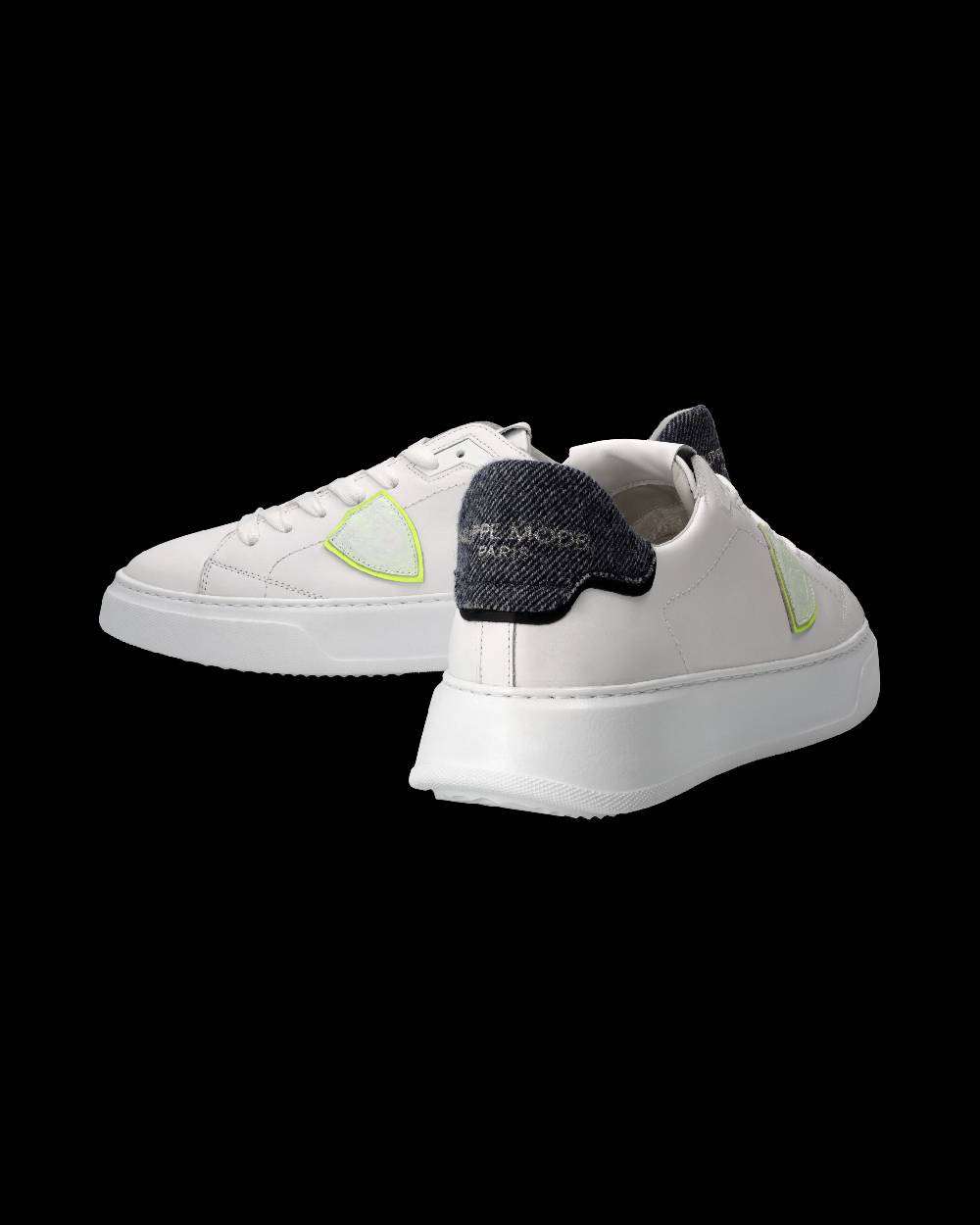 Philippe Model Sneaker Temple Uomo, Bianco e Blu In Vendita