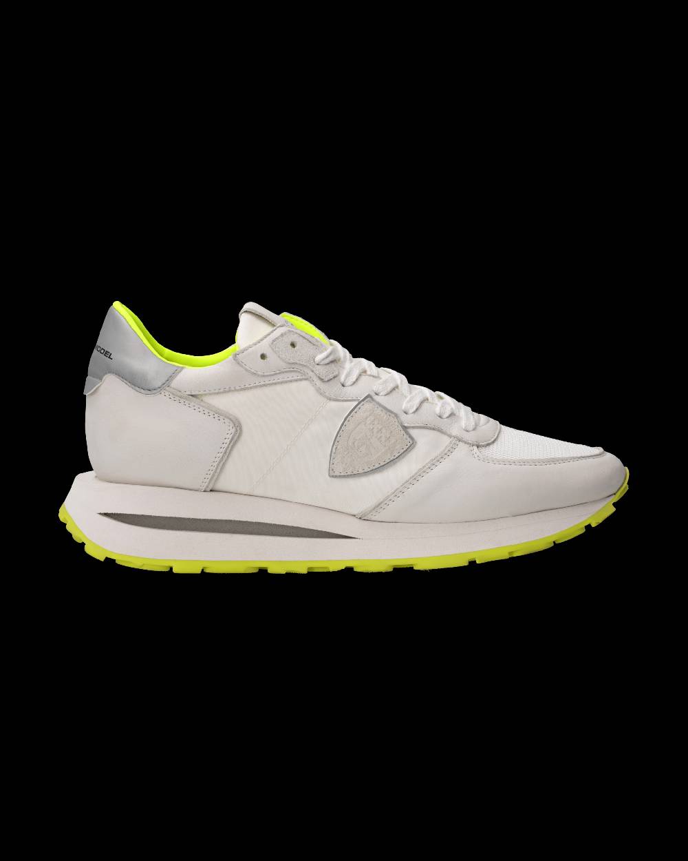 Philippe Model Sneaker Tropez Haute Uomo, Bianco e Giallo Fluo Saldi