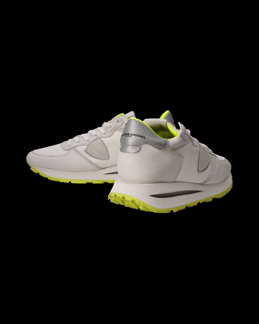 Philippe Model Sneaker Tropez Haute Uomo, Bianco e Giallo Fluo Saldi