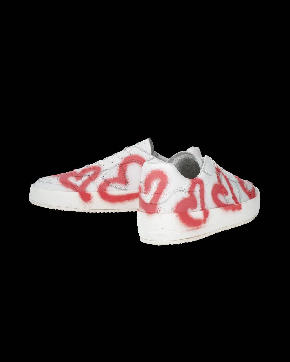 Philippe Model Sneaker bassa Nice uomo - bianco e corallo Shopping Online