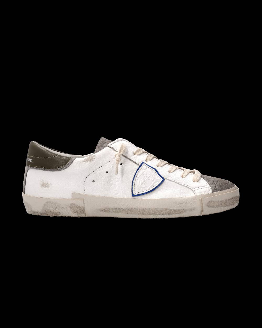 Philippe Model Sneaker Prsx Uomo, Bianco e Antracite Sottocosto