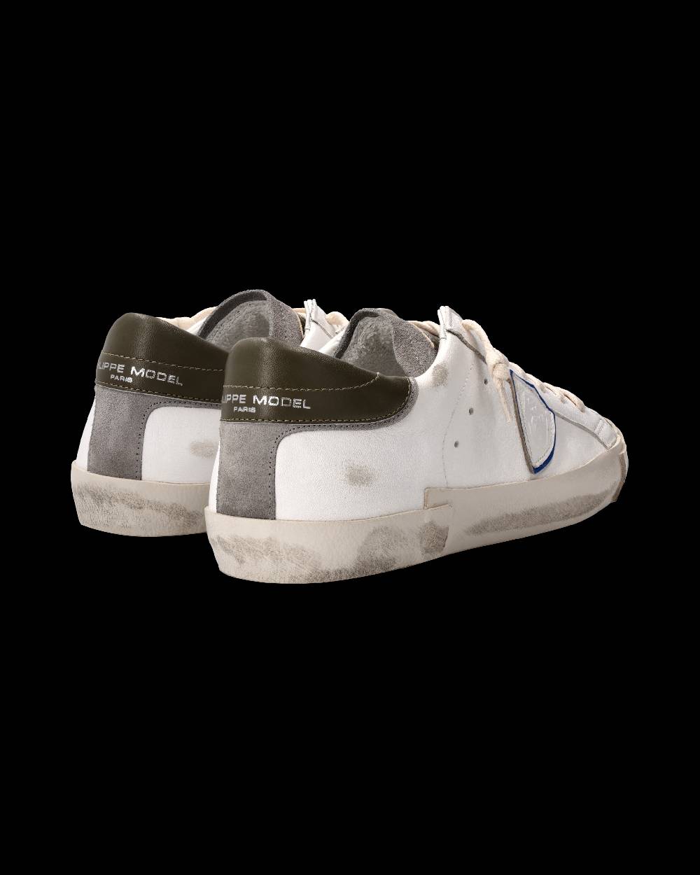Philippe Model Sneaker Prsx Uomo, Bianco e Antracite Sottocosto