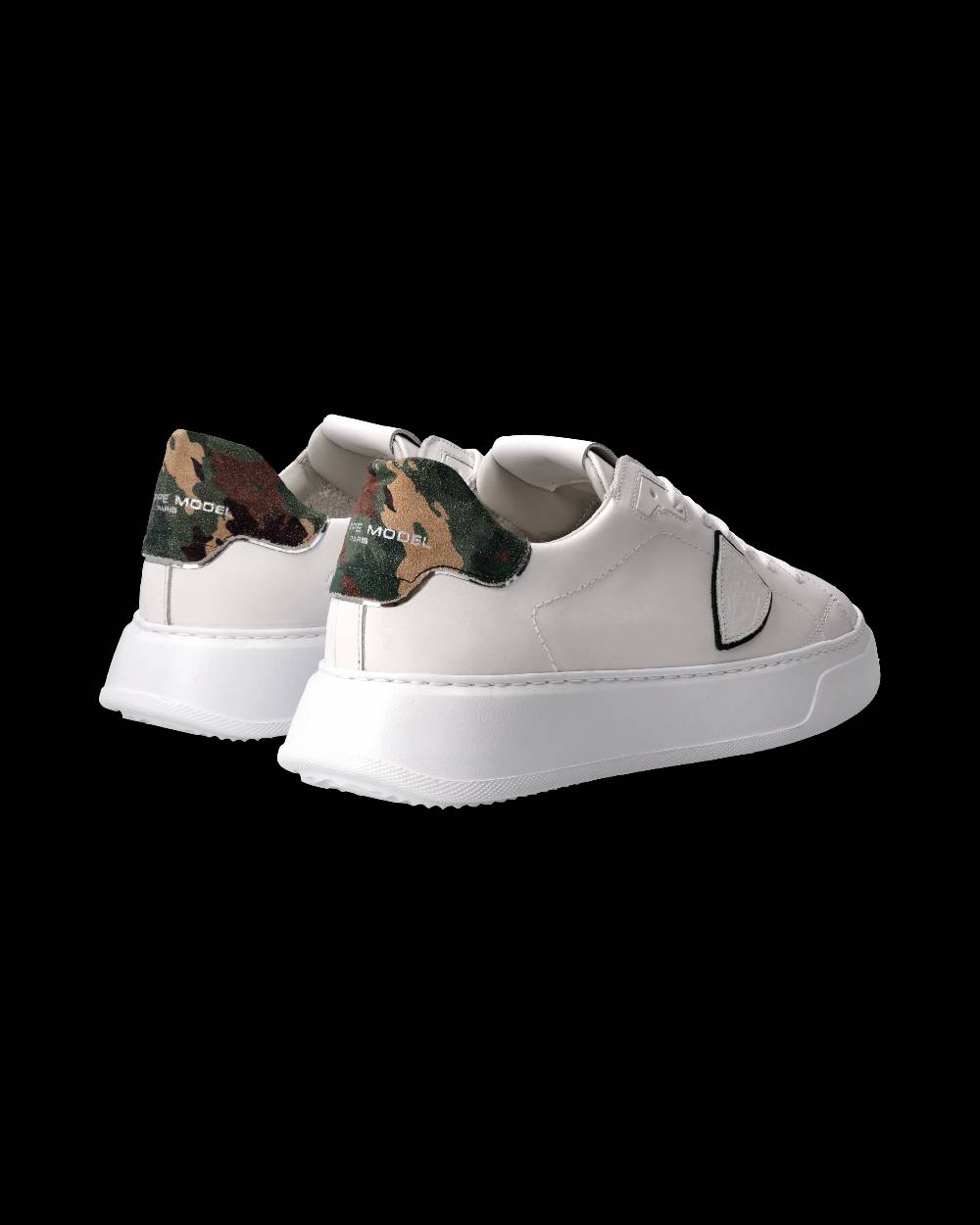 Philippe Model Sneaker Temple Uomo, Bianco e Nero Novità
