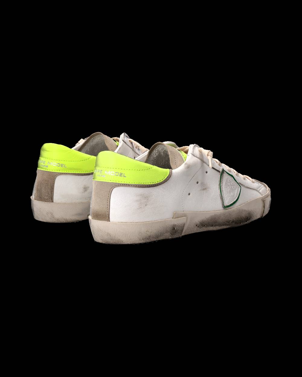 Philippe Model Sneaker Prsx Uomo, Bianco e Giallo Fluo Economico