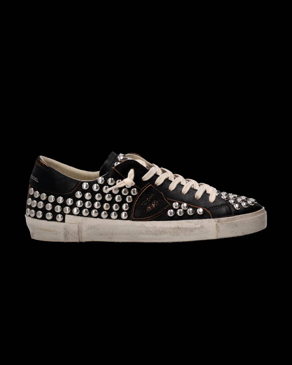 Philippe Model Sneaker Prsx Uomo, Nero Used Borchie Outlet