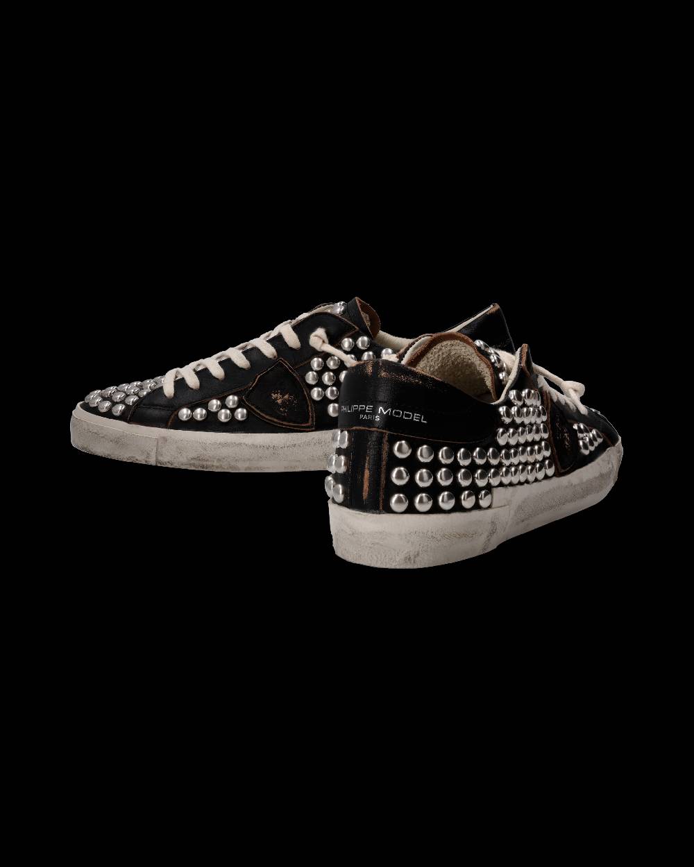 Philippe Model Sneaker Prsx Uomo, Nero Used Borchie Outlet