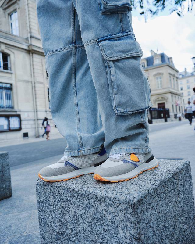 Philippe Model Sneaker running basse Antibes uomo - bianco e arancio Vendita