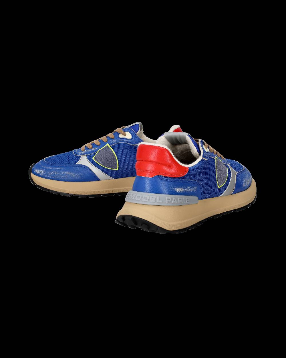 Philippe Model Sneakers Antibes da Uomo Bluette in Tessuto Tecnico Spedizione Gratuita
