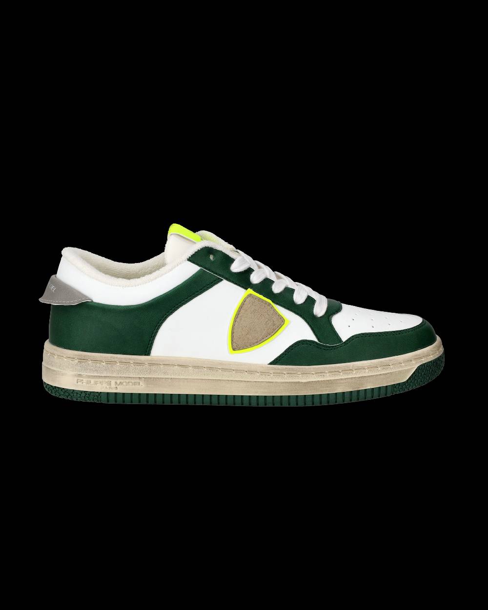 Philippe Model Sneaker basse Lyon uomo - verde e giallo Pezzi Unici