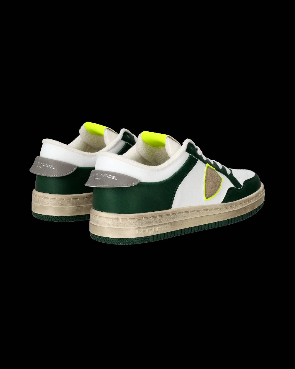 Philippe Model Sneaker basse Lyon uomo - verde e giallo Pezzi Unici