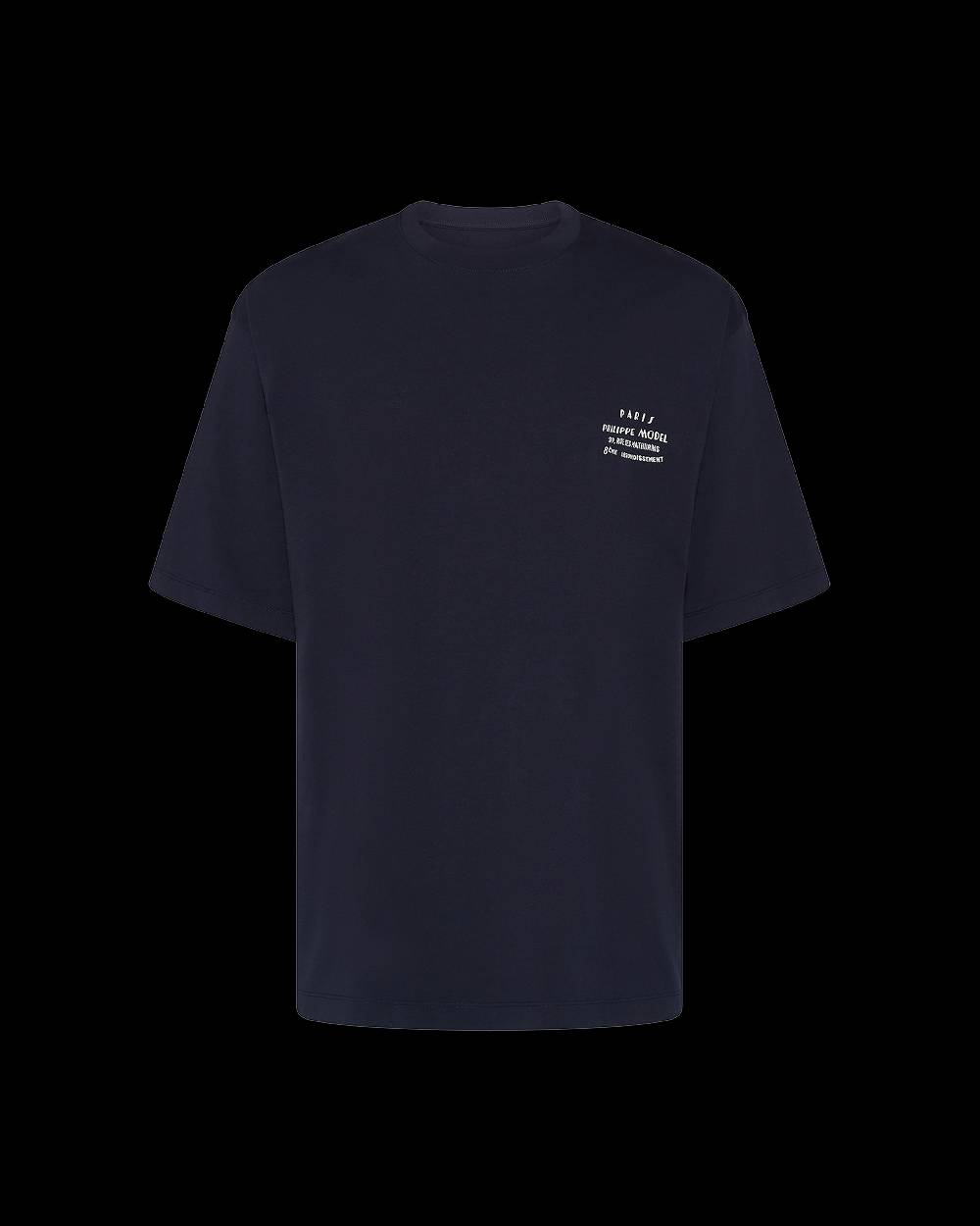 Philippe Model T-Shirt Maurice da Uomo Blu in Jersey Qualità Garantita