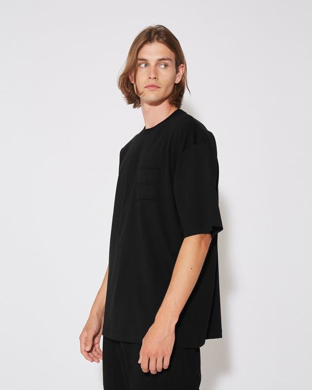 Philippe Model T-Shirt Maurice da Uomo Nera in Jersey Acquista Ora