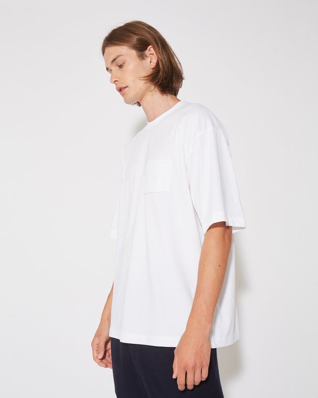 Philippe Model T-Shirt Maurice da Uomo Bianca in Jersey Consegna Veloce
