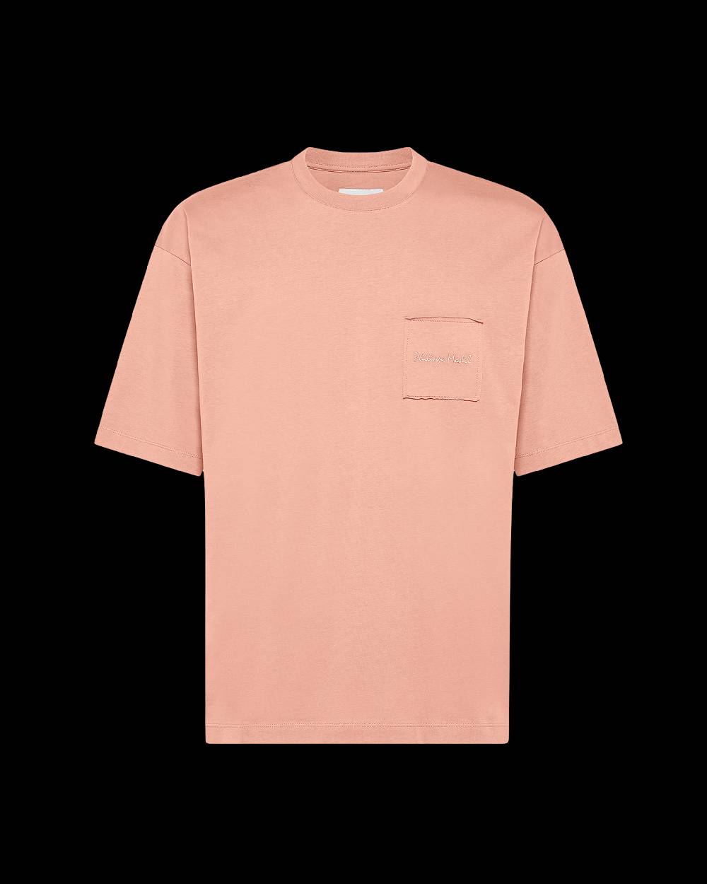 Philippe Model T-Shirt Maurice da Uomo Rosa in Jersey Promozione Limitata
