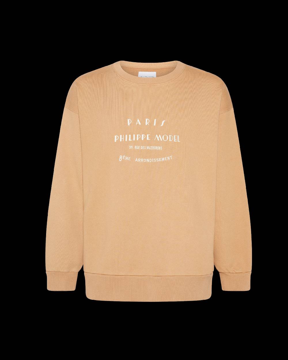Philippe Model Felpa girocollo Benjamin da Uomo Marrone in Jersey Prezzo Ridotto
