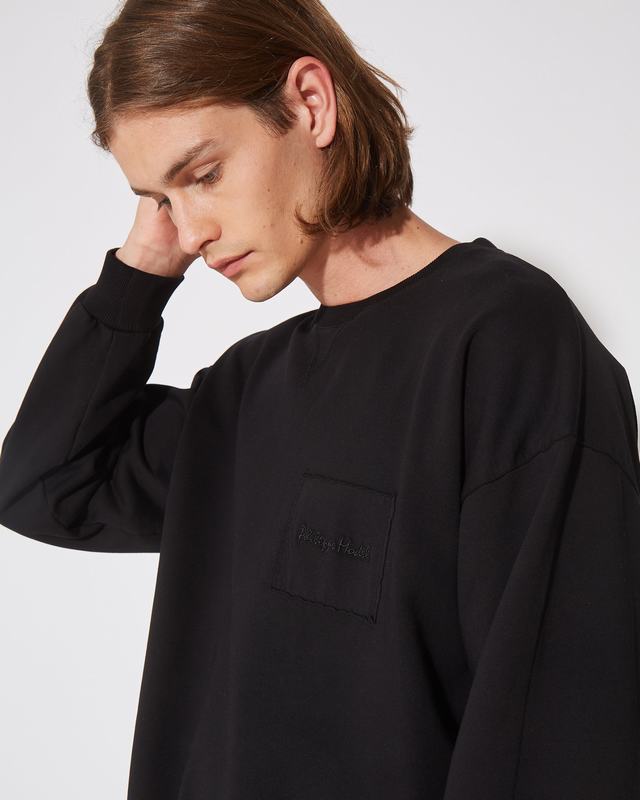 Philippe Model Felpa girocollo BASTIEN da Uomo Nera in Jersey 50% di sconto con spedizione gratuita