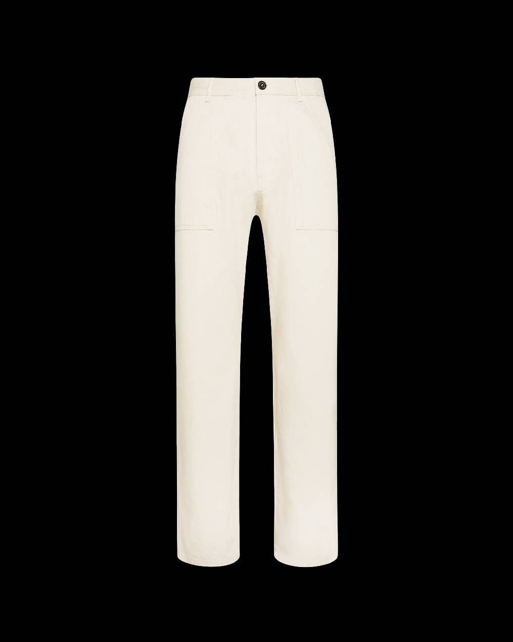 Philippe Model Pantaloni CHARLES da Uomo Ecru in Bull Denim Sconto