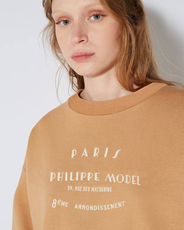 Philippe Model Maglione girocollo Babette da Donna Marrone in Jersey Outlet