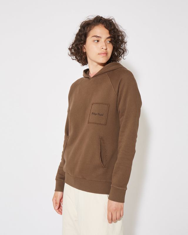 Philippe Model Felpa con cappuccio JADE da Donna Marrone in Jersey Hotsell