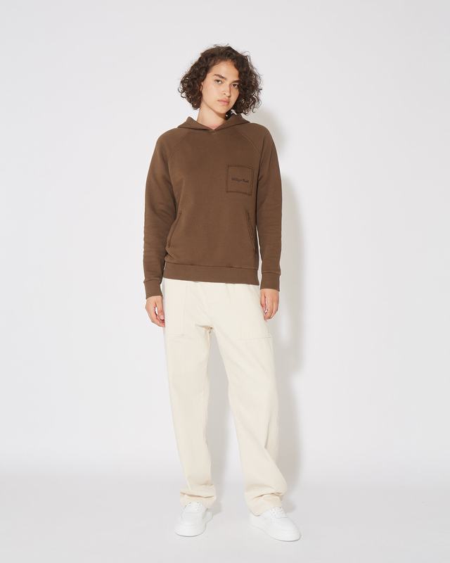 Philippe Model Felpa con cappuccio JADE da Donna Marrone in Jersey Hotsell