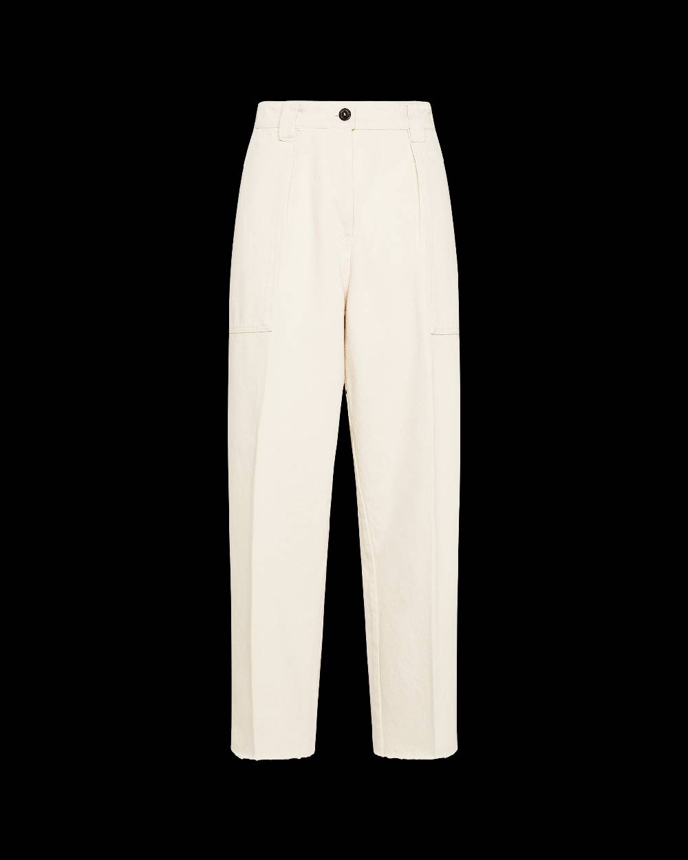Philippe Model Pantaloni Coline da Donna Ecru in Bull Denim Vendite Flash