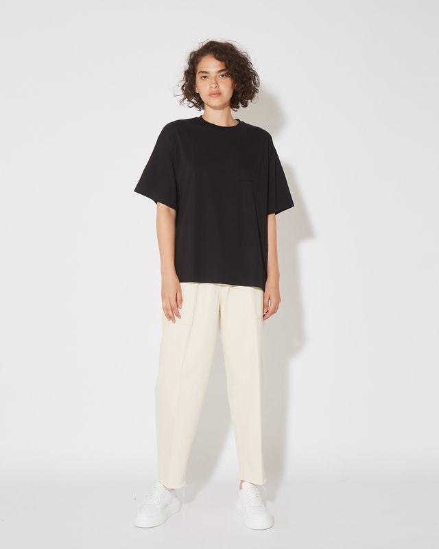 Philippe Model Pantaloni Coline da Donna Ecru in Bull Denim Vendite Flash