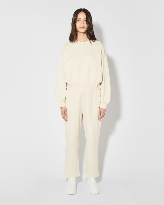 Philippe Model Pantaloni Claire da Donna Beige ecru in Jersey Negozio