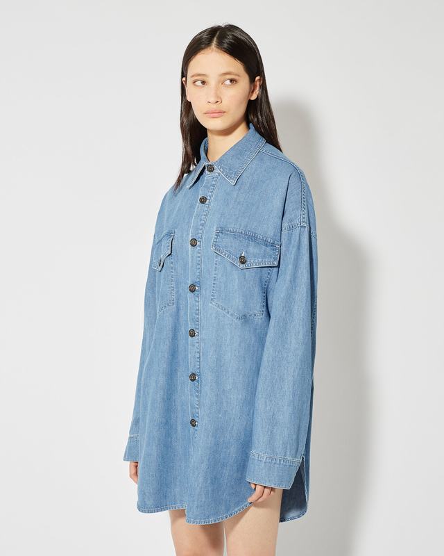 Philippe Model Camicia in Jeans Diane da Donna Azzurra in Denim In Saldo