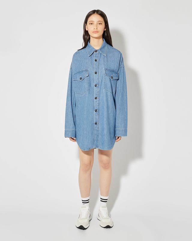 Philippe Model Camicia in Jeans Diane da Donna Azzurra in Denim In Saldo