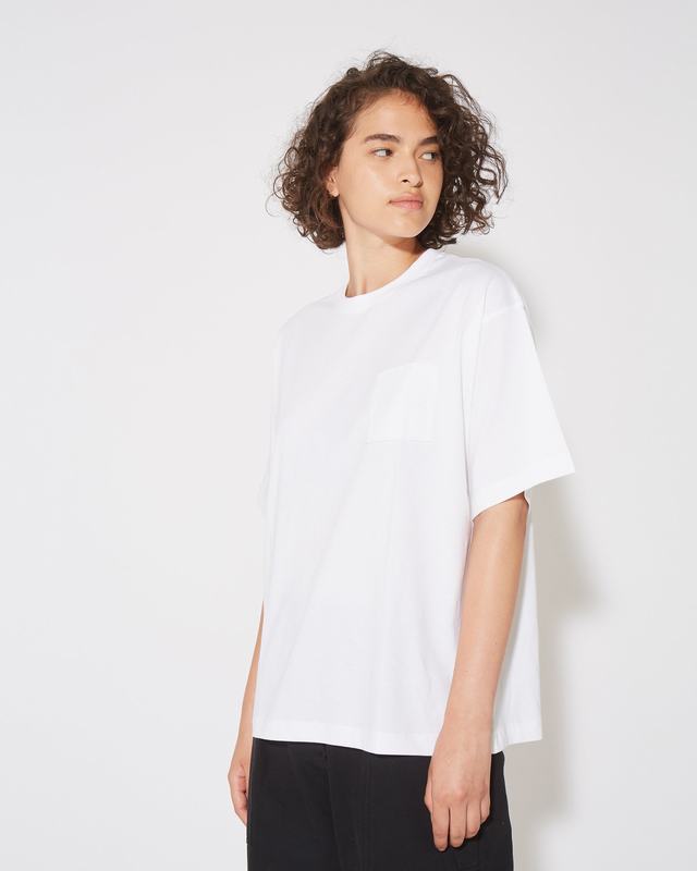 Philippe Model T-Shirt Monique da Donna Bianca in Jersey Nuova