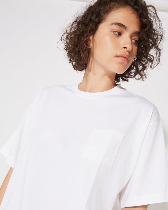 Philippe Model T-Shirt Monique da Donna Bianca in Jersey Nuova