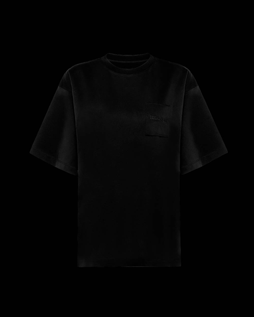 Philippe Model T-Shirt Monique da Donna Nera in Jersey Moda