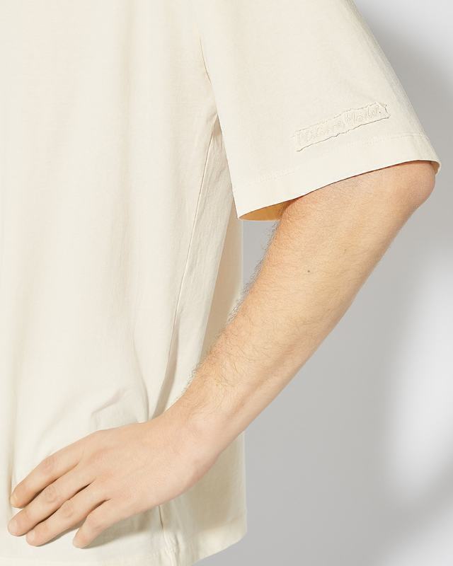 Philippe Model T-Shirt Maurice da Uomo Beige ecru in Jersey 2025