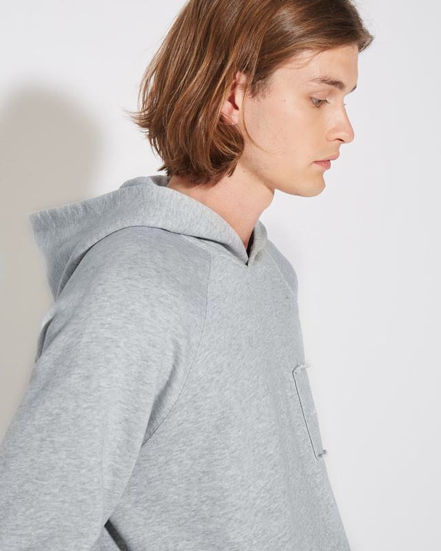 Philippe Model Felpa con cappuccio JEAN da Uomo Grigia in Jersey In Linea