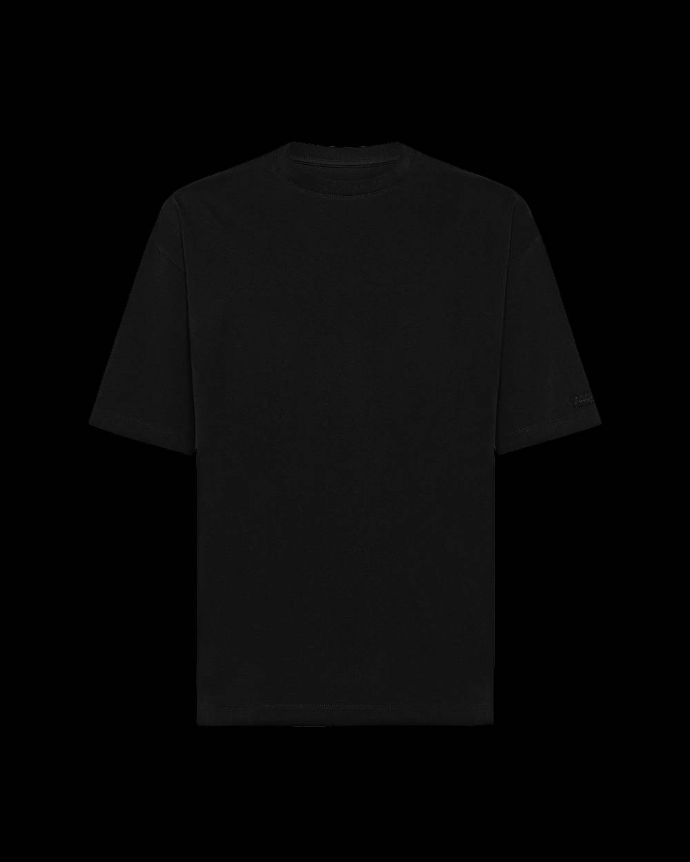 Philippe Model T-Shirt Maurice da Uomo Nera in Jersey Nuovo