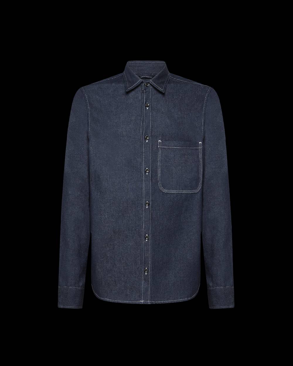 Philippe Model Denim Overshirt David da Uomo Blu in Denim Qualità